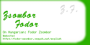 zsombor fodor business card